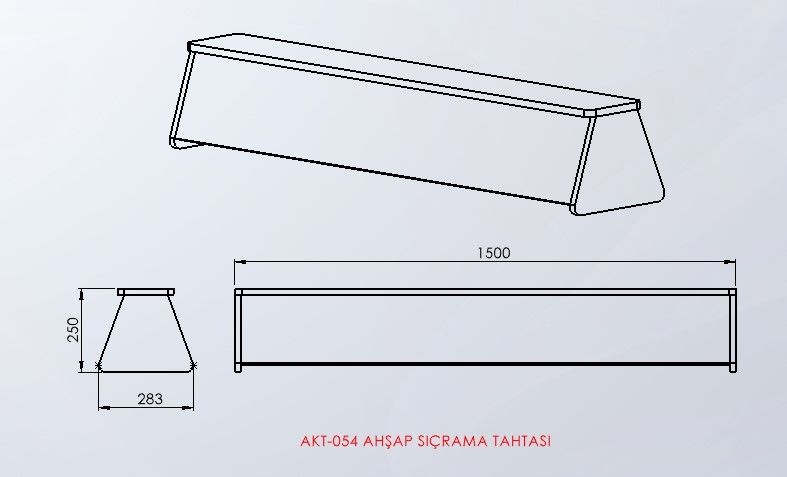 AHŞAP SIÇRAMA TAHTASI