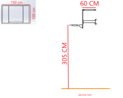 DUVARA MONTE SABİT BASKETBOL POTASI BASİC MODEL (100*150)