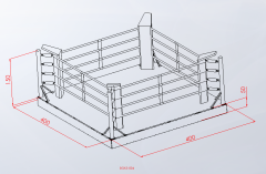 BOKS RİNGİ YÜKSEKLİK 50 CM STANDART RENK BASKISIZ 4X4