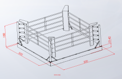 BOKS RİNGİ YÜKSEKLİK (20-30-40) CM STANDART RENK BASKISIZ 5X5