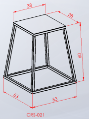 PLYOMETRİK METAL SEHPA 60 CM