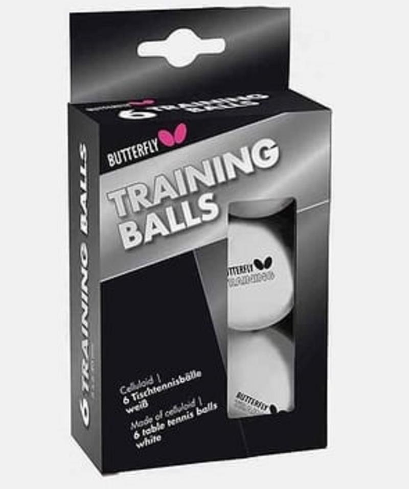 Butterfly 85140S Training Balls 6lı Tenis Topu Beyaz