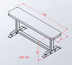 DÜZ BENCH SEHPASI KIRMIZI