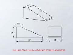 EĞİMLİ RAMPA MİNDERİ DÜZ TEPELİ