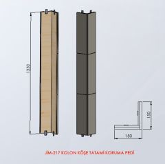 TATAMİ KOLON KÖŞE KORUMA PEDİ