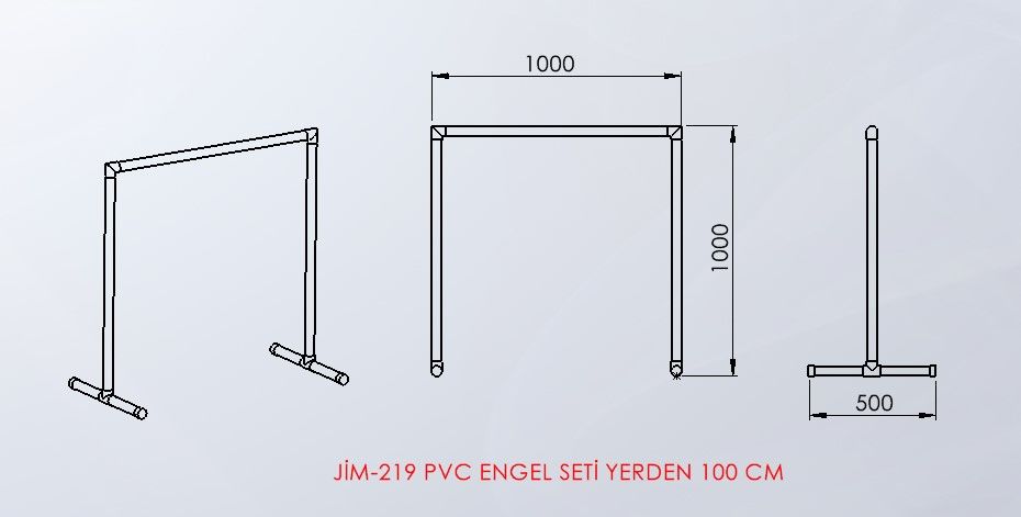 PVC ENGEL SETİ YERDEN 100 CM