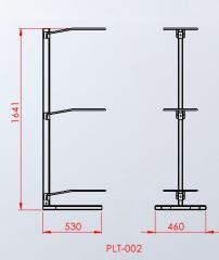 PİLATES TOP RAFI AYAKLI MODEL